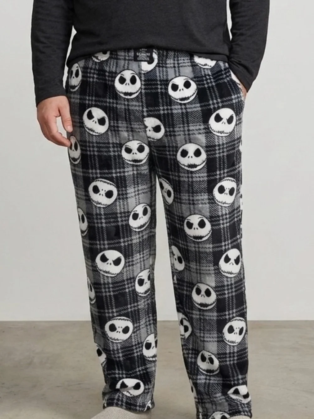Disney Nightmare Before Christmas Jack Skellington Fleece Pajama Pants XL Cozy
